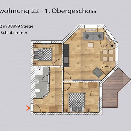 Auszeit-Im-Harz Haus 5 Wohnung 22 Stiege Exterior foto